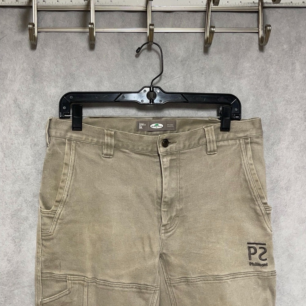 Arborwear Pants Men 32x30 Beige Cedar Flex Tree Climbers Double Knee Workwear